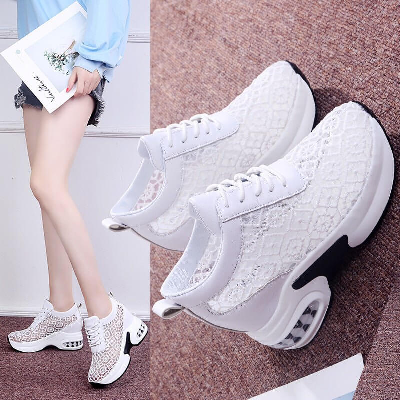 Sports Casual Single Shoes Women's Platform Net Shoes $39.90 Dana Fashion Color: Black Size: 35 Women's shoes Product category : sports casual shoes Style: Korean Suitable season: summer, spring, autumn Applicable gender: female Upper Material: Mesh Popul