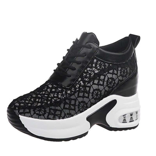 Sports Casual Single Shoes Women's Platform Net Shoes $39.90 Dana Fashion Color: Black Size: 35 Women's shoes Product category : sports casual shoes Style: Korean Suitable season: summer, spring, autumn Applicable gender: female Upper Material: Mesh Popul