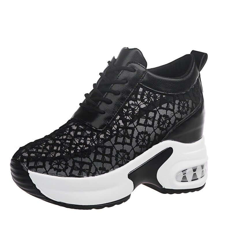 Sports Casual Single Shoes Women's Platform Net Shoes $39.90 Dana Fashion Color: Black Size: 35 Women's shoes Product category : sports casual shoes Style: Korean Suitable season: summer, spring, autumn Applicable gender: female Upper Material: Mesh Popul