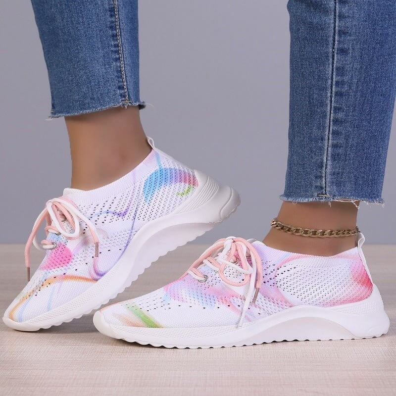 Sports Shoes Graffiti Colorful Women $42.50 Dana Fashion Color: Green Size: 35 Women's shoes Product information: Lining material: Cotton Color: green, pink Heel height: low heel (1-3CM) Size: 35, 36, 37, 38, 39, 40, 41, 42, 43 Applicable Gender: Female S