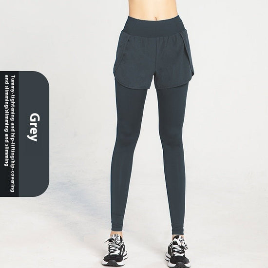 Sports Tight Women's High Waist Stretch Hip Lift Pocket Yoga Pants $48.03 Dana Fashion Color: Gray Size: L Women's clothing Product information: Color: black, blue, gray Size: S,M,L,XL,XXL,XXXL Fabric name: Chemical Fiber blend Length: below the hip Funct