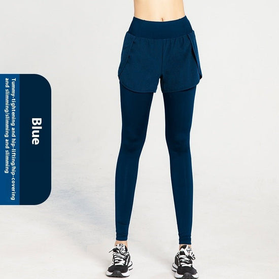 Sports Tight Women's High Waist Stretch Hip Lift Pocket Yoga Pants $48.03 Dana Fashion Color: Blue Size: L Women's clothing Product information: Color: black, blue, gray Size: S,M,L,XL,XXL,XXXL Fabric name: Chemical Fiber blend Length: below the hip Funct