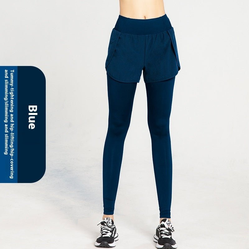 Sports Tight Women's High Waist Stretch Hip Lift Pocket Yoga Pants $48.03 Dana Fashion Color: Blue Size: L Women's clothing Product information: Color: black, blue, gray Size: S,M,L,XL,XXL,XXXL Fabric name: Chemical Fiber blend Length: below the hip Funct