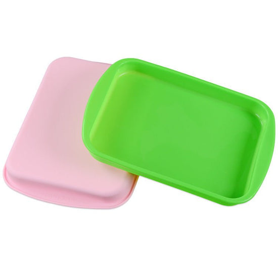 Spot wholesale silica gel cake mold oven with baking tool resistant to high temperature rectangular cake baking tray $12.00 Dana Fashion default: default Dana's Kitchen