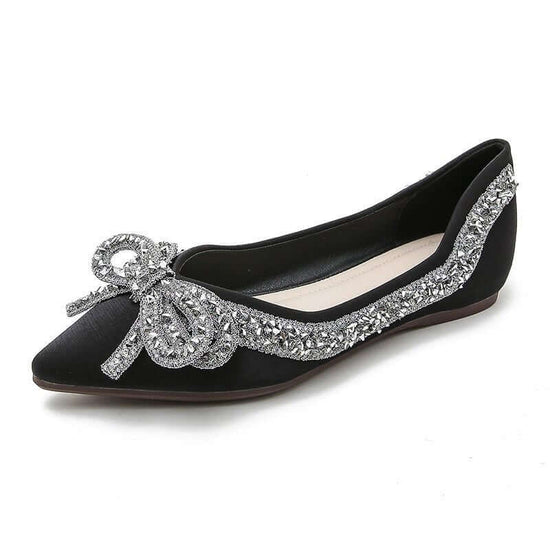 Spring And Autumn New Evening Style Flat Gentle Diamond Shoes $49.90 Dana Fashion Color: Apricot Size: 34 Women's shoes Product information: Pattern: solid color Color: Black, apricot Heel shape: flat heel Size: 34, 35, 36, 37, 38, 39, 40, 41, 42, 43 Sole