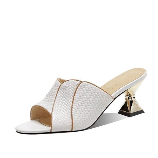Spring And Autumn New Stiletto Heel High Heels Comfortable Fashionable Chunky Heel Sandals $47.94 Dana Fashion Color: Beige White Size: 35 Women's shoes Product information: Pattern: solid color Lining material: PU Color: Milky White Upper height: low top