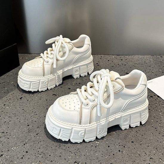 Spring Muffin Bottom Fashion All-match Height Increasing Casual Leather Shoes $69.99 Dana Fashion Color: Beige Size: 35 Women's shoes Product information: Pattern: solid color Color: beige, pink Size: 35, 36, 37, 38, 39, 40 Sole craft: viscose shoes Sole