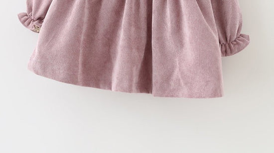spring new Korean dress children's skirt, baby girl dress, baby spring blouse, corduroy $21.66 Dana Fashion Color: Pink Size: 100 Baby Clothing Product information: Style: Casual Fabric name: Corduroy Skirt category: Dress Fabric technology: pleats Color:
