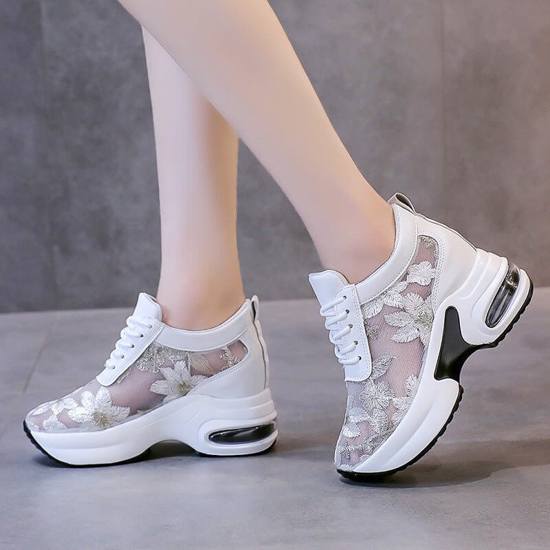 Spring New Sports Style Mesh Lace Casual Shoes $50.90 Dana Fashion Color: Black Size: 35 Women's shoes Product information: Product category: Sports casual shoes Style: sports Applicable gender: female Upper material: mesh Popular elements: hollow out Toe