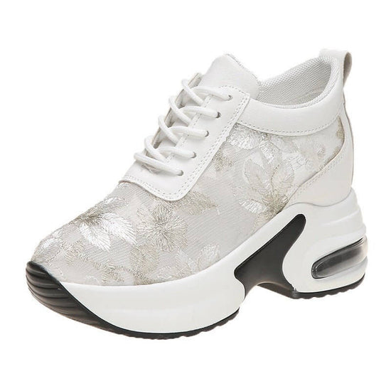 Spring New Sports Style Mesh Lace Casual Shoes $50.90 Dana Fashion Color: Black Size: 35 Women's shoes Product information: Product category: Sports casual shoes Style: sports Applicable gender: female Upper material: mesh Popular elements: hollow out Toe