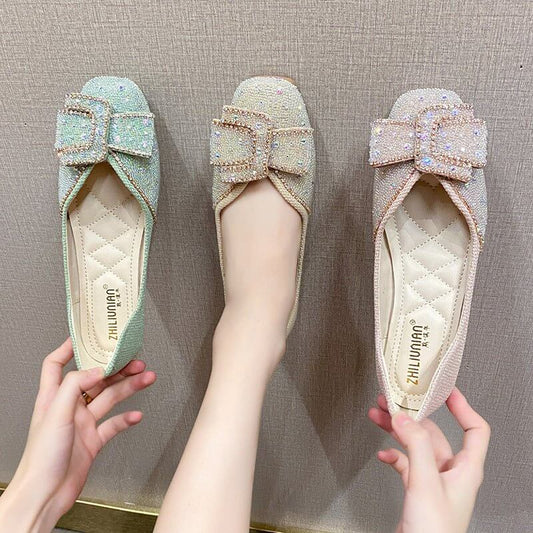 Square Toe Four Seasons Low-cut Rhinestone Pumps Pumps Plus Size Women's Shoes $49.90 Dana Fashion Color: Apricot Size: 33 Women's shoes Product information: Pattern: solid color Lining material: imitation leather Applicable sports: Hiking Color: green, a