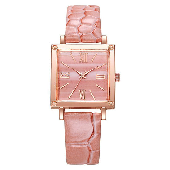 Square Watch Affordable Luxury Fashion Bamboo Pattern $13.44 Dana Fashion Color: Black Women's Accessories Product information: Color: white, black, pink, green, red, blue Thickness: 7mm Mirror material: ordinary glass mirror Buckle style: pin buckle Watc