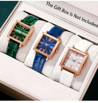 Square Watch Affordable Luxury Fashion Bamboo Pattern $29.30 Dana Fashion Color: Green Blue White Women's Accessories Product information: Color: white, black, pink, green, red, blue Thickness: 7mm Mirror material: ordinary glass mirror Buckle style: pin