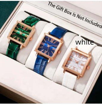Square Watch Affordable Luxury Fashion Bamboo Pattern $13.44 Dana Fashion Color: White Women's Accessories Product information: Color: white, black, pink, green, red, blue Thickness: 7mm Mirror material: ordinary glass mirror Buckle style: pin buckle Watc