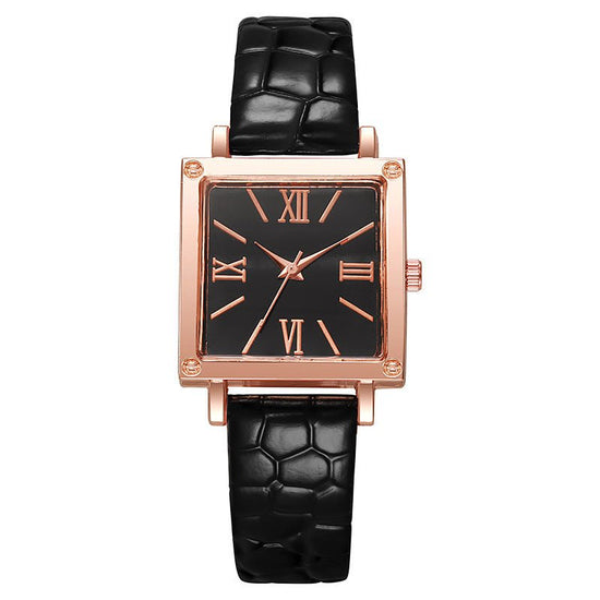Square Watch Affordable Luxury Fashion Bamboo Pattern $13.44 Dana Fashion Color: Black Women's Accessories Product information: Color: white, black, pink, green, red, blue Thickness: 7mm Mirror material: ordinary glass mirror Buckle style: pin buckle Watc