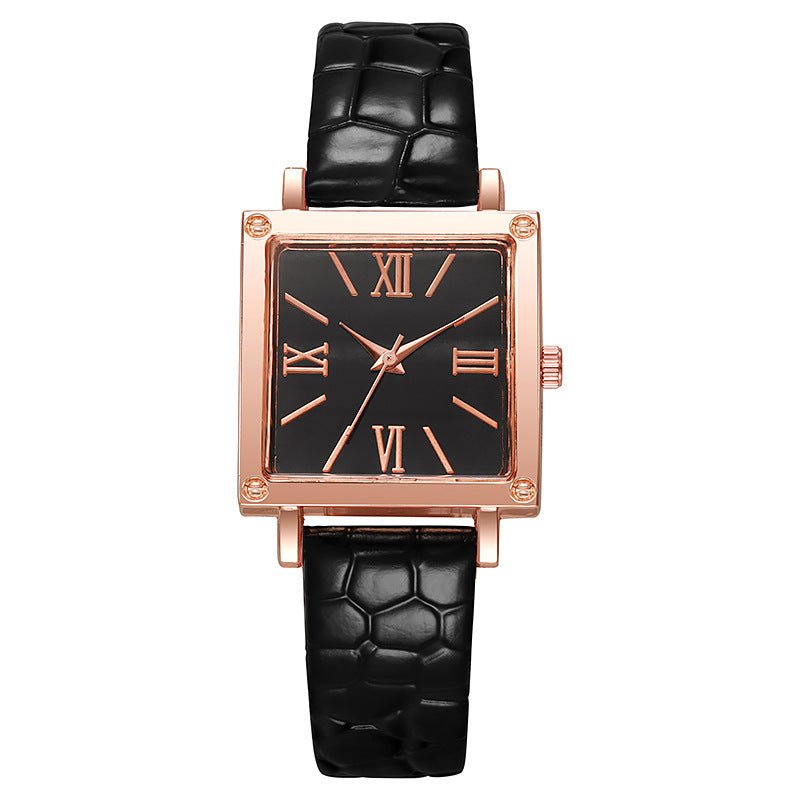 Square Watch Affordable Luxury Fashion Bamboo Pattern $13.44 Dana Fashion Color: Black Women's Accessories Product information: Color: white, black, pink, green, red, blue Thickness: 7mm Mirror material: ordinary glass mirror Buckle style: pin buckle Watc