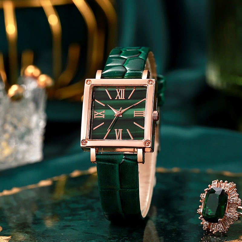 Square Watch Affordable Luxury Fashion Bamboo Pattern $13.44 Dana Fashion Color: Black Women's Accessories Product information: Color: white, black, pink, green, red, blue Thickness: 7mm Mirror material: ordinary glass mirror Buckle style: pin buckle Watc