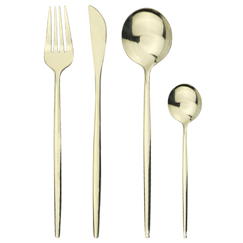 Stainless steel cutlery cutlery set $68.72 Dana Fashion Color: Champagne Quantity: 6 sets 24pcs Dana's Kitchen Modname = produits & cols = 5 & colspace = 10 & rowspace = 10 & showName = true & showPrice = tru Informations sur le produit Modname = ckeditor