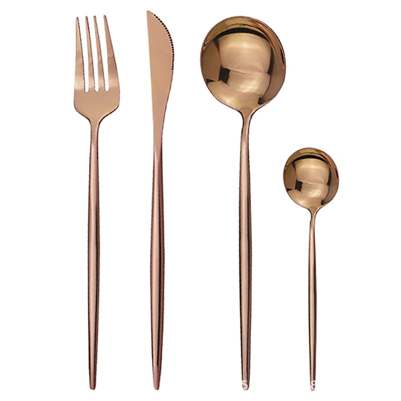 Stainless steel cutlery cutlery set $59.04 Dana Fashion Color: Rose gold Quantity: 6 sets 24pcs Dana's Kitchen Modname = produits & cols = 5 & colspace = 10 & rowspace = 10 & showName = true & showPrice = tru Informations sur le produit Modname = ckeditor