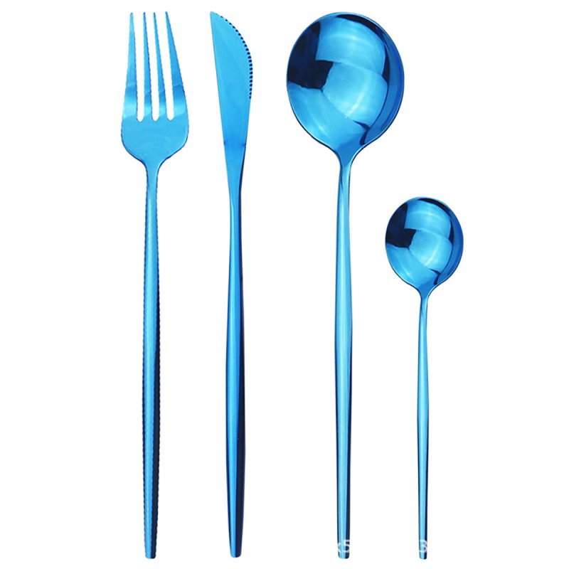 Stainless steel cutlery cutlery set $70.04 Dana Fashion Color: Blue Quantity: 6 sets 24pcs Dana's Kitchen Modname = produits & cols = 5 & colspace = 10 & rowspace = 10 & showName = true & showPrice = tru Informations sur le produit Modname = ckeditor Mate