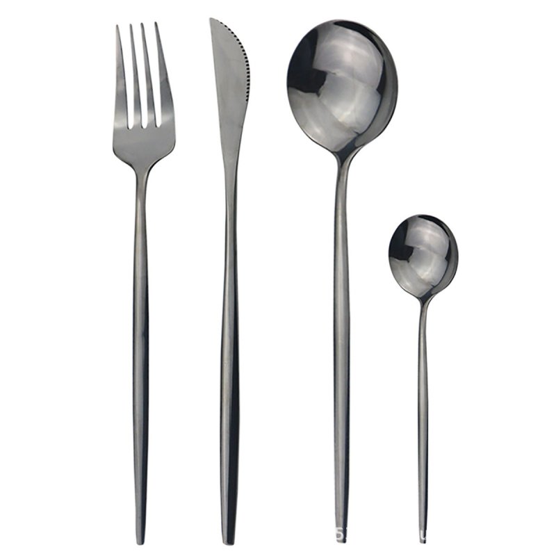 Stainless steel cutlery cutlery set $65.64 Dana Fashion Color: Black Quantity: 6 sets 24pcs Dana's Kitchen Modname = produits & cols = 5 & colspace = 10 & rowspace = 10 & showName = true & showPrice = tru Informations sur le produit Modname = ckeditor Mat
