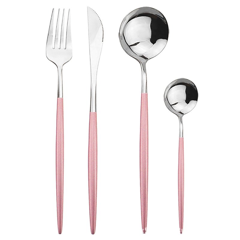 Stainless steel cutlery cutlery set $63.44 Dana Fashion Color: Pink silver Quantity: 6 sets 24pcs Dana's Kitchen Modname = produits & cols = 5 & colspace = 10 & rowspace = 10 & showName = true & showPrice = tru Informations sur le produit Modname = ckedit