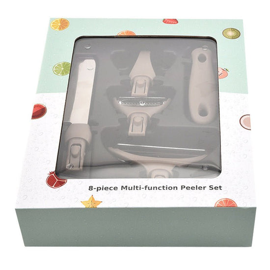 Stainless Steel Cutter Set Three Piece Set Wheat Straw Chopping Board Fruit Knife Peeler Combined Kitchen Tools $44.93 Dana Fashion Color: Brown Dana's Kitchen Overview: Ergonomic Design: Designed for comfort, the ergonomic handle reduces hand fatigue dur
