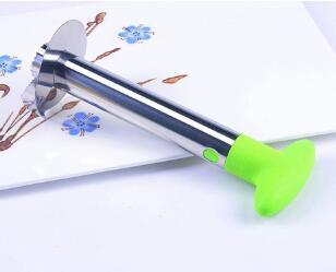 Stainless Steel Easy to use Pineapple Peeler Accessories Pineapple Slicers Fruit Cutter Corer Slicer Kitchen Tools $12.58 Dana Fashion Color: Green Dana's Kitchen Overview: Excellent and easy to use. Perfectly designed to peel, core, and sliced pineapples