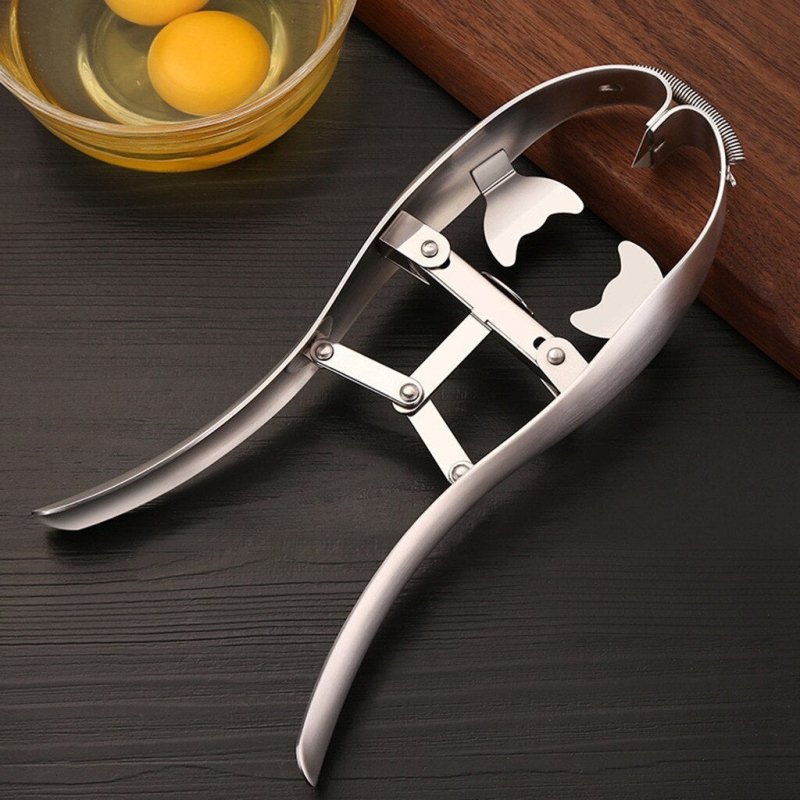 Stainless Steel Egg Scissors Eggshell Cutter Quail Egg Opener Egg Cutter Egg Topper Cracker Separator Cooker Cracker $59.50 Dana Fashion Color: Stainless steel Dana's Kitchen Overview 1. Open the eggs in 3 seconds, no dirty hands, no eggshells in the bowl