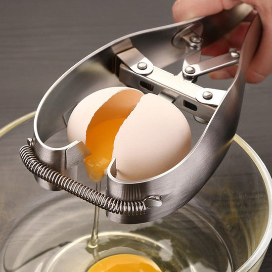 Stainless Steel Egg Scissors Eggshell Cutter Quail Egg Opener Egg Cutter Egg Topper Cracker Separator Cooker Cracker $59.50 Dana Fashion Color: Stainless steel Dana's Kitchen Overview 1. Open the eggs in 3 seconds, no dirty hands, no eggshells in the bowl