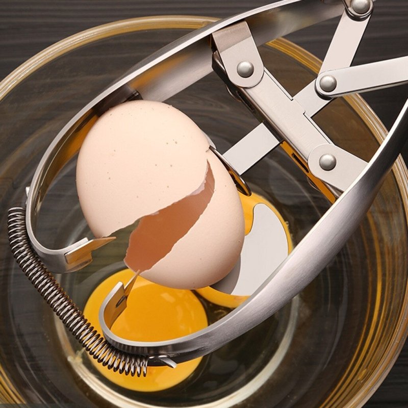 Stainless Steel Egg Scissors Eggshell Cutter Quail Egg Opener Egg Cutter Egg Topper Cracker Separator Cooker Cracker $59.50 Dana Fashion Color: Stainless steel Dana's Kitchen Overview 1. Open the eggs in 3 seconds, no dirty hands, no eggshells in the bowl