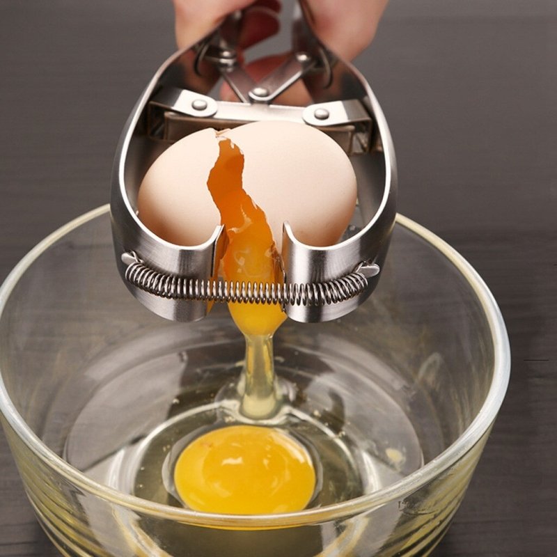 Stainless Steel Egg Scissors Eggshell Cutter Quail Egg Opener Egg Cutter Egg Topper Cracker Separator Cooker Cracker $59.50 Dana Fashion Color: Stainless steel Dana's Kitchen Overview 1. Open the eggs in 3 seconds, no dirty hands, no eggshells in the bowl