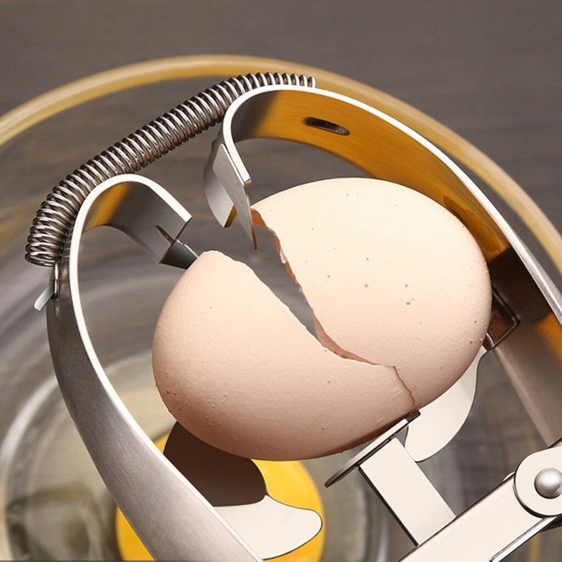 Stainless Steel Egg Scissors Eggshell Cutter Quail Egg Opener Egg Cutter Egg Topper Cracker Separator Cooker Cracker $59.50 Dana Fashion Color: Stainless steel Dana's Kitchen Overview 1. Open the eggs in 3 seconds, no dirty hands, no eggshells in the bowl