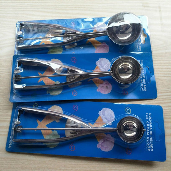 Stainless Steel Ice Cream Spoon $26.63 Dana Fashion Color: 3pcs Dana's Kitchen Overview： 100% brand new and high quality. This scoop works great for serving Hard & Soft Ice Cream, Frozen Dessert, Watermelon, frozen yogurt, or sorbet. Its unique design hel