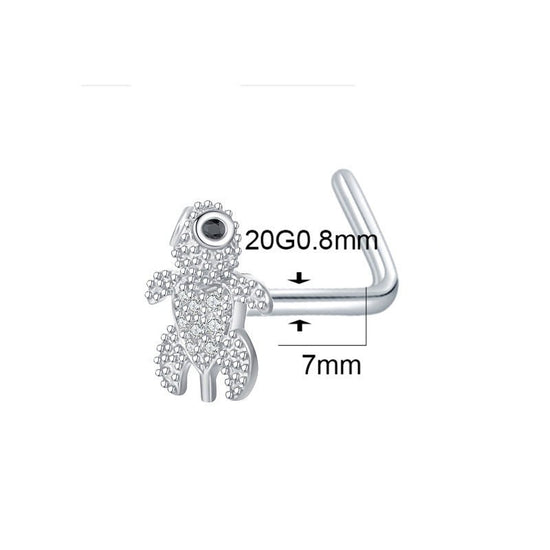 Stainless Steel Nose Stud Ornament Animal Flowers European And American $9.17 Dana Fashion Specifications: 10style Color: Gold Women's Accessories Product information: Color: 1#,2#,3#,4#,5#,6#,7#,8#,9#,10#,11#,12# Material: Stainless steel Purity: as show