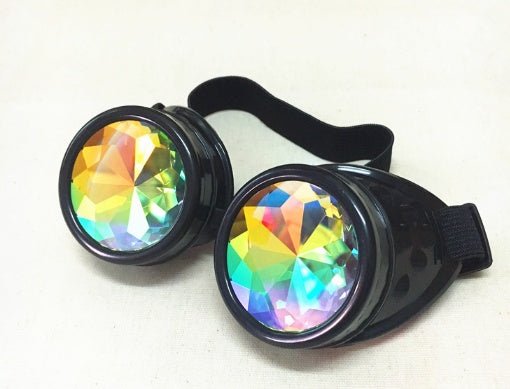 Steampunk Goggles Glasses $20.00 Dana Fashion Color: Black style: A Women's Accessories Product information: * Material: ABS + crystal drill * Applicable: Adult COSPLAY props glasses or game props Clothing matching style PARTY glasses * Style: Avant-garde