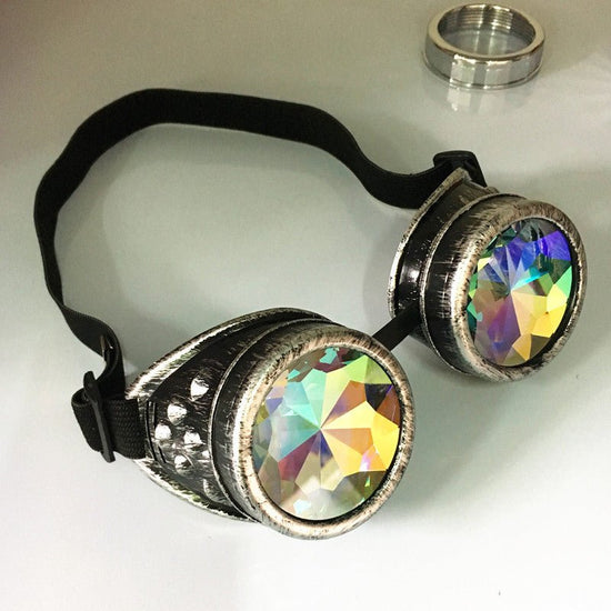 Steampunk Goggles Glasses $20.00 Dana Fashion Color: Ancient silver style: A Women's Accessories Product information: * Material: ABS + crystal drill * Applicable: Adult COSPLAY props glasses or game props Clothing matching style PARTY glasses * Style: Av