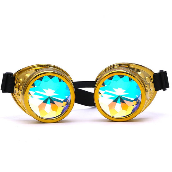 Steampunk Goggles Glasses $20.00 Dana Fashion Color: Bright gold style: A Women's Accessories Product information: * Material: ABS + crystal drill * Applicable: Adult COSPLAY props glasses or game props Clothing matching style PARTY glasses * Style: Avant