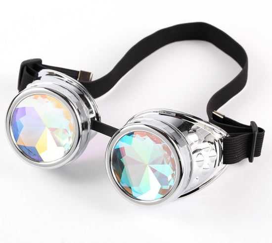 Steampunk Goggles Glasses $20.00 Dana Fashion Color: Silver style: A Women's Accessories Product information: * Material: ABS + crystal drill * Applicable: Adult COSPLAY props glasses or game props Clothing matching style PARTY glasses * Style: Avant-gard