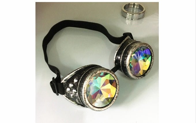 Steampunk Goggles Glasses $20.00 Dana Fashion Color: Ancient silver style: A Women's Accessories Product information: * Material: ABS + crystal drill * Applicable: Adult COSPLAY props glasses or game props Clothing matching style PARTY glasses * Style: Av