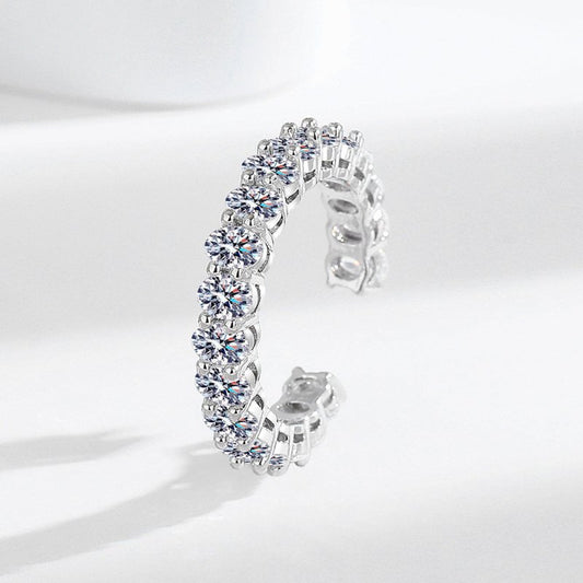 Sterling Silver Egg-shaped Stackable Ring Starry Ring For Women $14.47 Dana Fashion Color: White Gold Color Women's Accessories Product information: Type: Ring Treatment Process: inlaid zircon Color: white gold Applicable population: Female Material: Copp