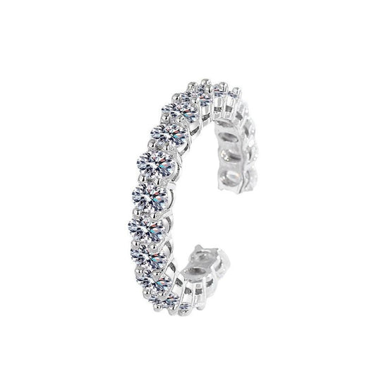 Sterling Silver Egg-shaped Stackable Ring Starry Ring For Women $14.47 Dana Fashion Color: White Gold Color Women's Accessories Product information: Type: Ring Treatment Process: inlaid zircon Color: white gold Applicable population: Female Material: Copp