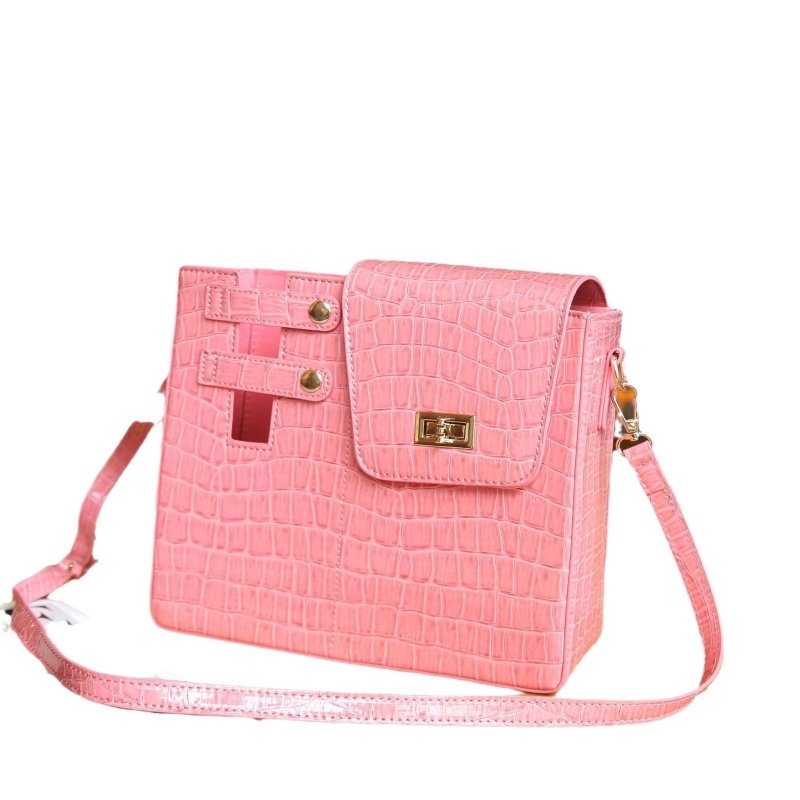 Stone Pattern Special-interest Design Crossbody Bag $59.00 Dana Fashion Color: Black Women's Bags Product information: Color: pink, black, brown Material: PU Suitcase shape: Bucket Bag internal structure: file bag Popular elements: Lock Number of shoulder