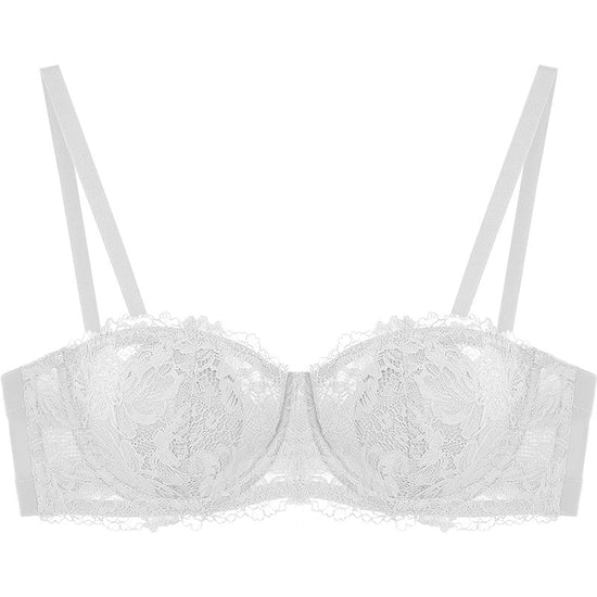 Strapless Underwear Women Gather Non-slip $79.99 Dana Fashion style: C Size: L Women's clothing Product information: Pattern: plant flowers Color classification: A: light brown [single bra] B: light brown [bra + panties] C: beige [single bra] D: beige [br