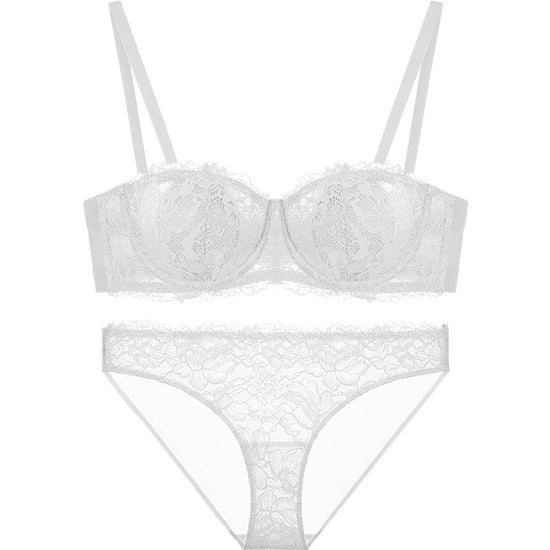 Strapless Underwear Women Gather Non-slip $89.99 Dana Fashion style: D Size: L Women's clothing Product information: Pattern: plant flowers Color classification: A: light brown [single bra] B: light brown [bra + panties] C: beige [single bra] D: beige [br