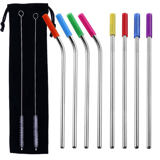 Straw Silicone Cover Food Grade Stainless Steel Straw $15.00 Dana Fashion Color: 266straw set Size: 215mmX6 Dana's Kitchen Overview: Product category: Stainless steel straw Item No.: XC-Stainless steel straw with silicone Material: stainless steel 304 Pac