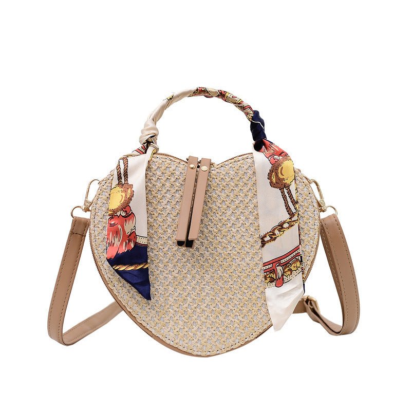 Straw Silk Scarf Spring Simple Shoulder Messenger Phone Bag $39.99 Dana Fashion Color: Creamy white Women's Bags Product information: Lining texture: Polyester Color: creamy-white, khaki Outer bag type: Sandwich pocket Hardness: soft Material: Straw Suitc