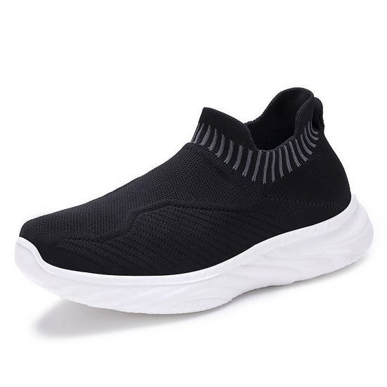 Striped Flat Sneakers Fashion Lightweight Breathable Socks Flats Shoes For Women Slip On Sports Shoes $31.68 Dana Fashion Color: Black Size: Size36 Women's shoes Product information: Style: Casual Inner material: cloth Suitable season: Summer, spring, aut