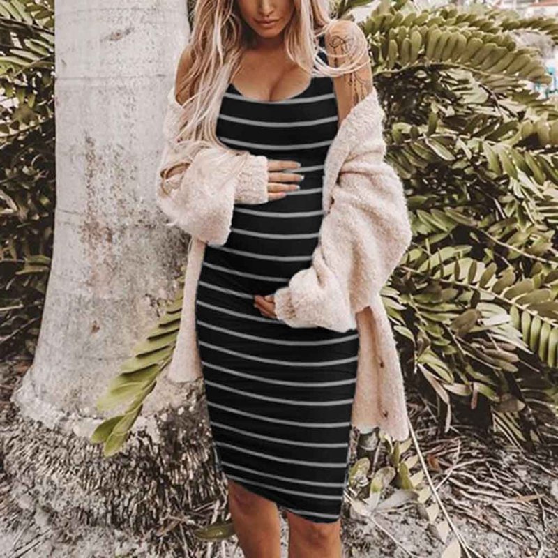 Striped Maternity Vest Dress $35.67 Dana Fashion Color: Black Size: L Baby & Mother 1. It is made of high quality material, durable for your daily wearing 2. elegant and fashion make you more attractive. 3. Great for Party, Everyday, Beach, I'm sure you w
