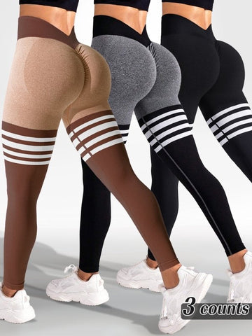 3 Heather Black Khaki